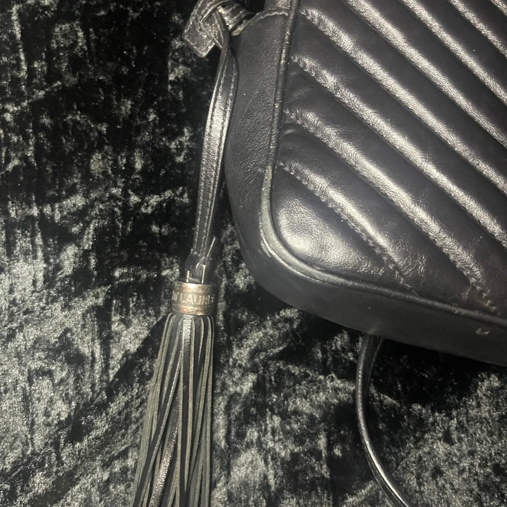 Yves Saint Laurent Black Quilted Crossbody Bag - Picture 6 of 10